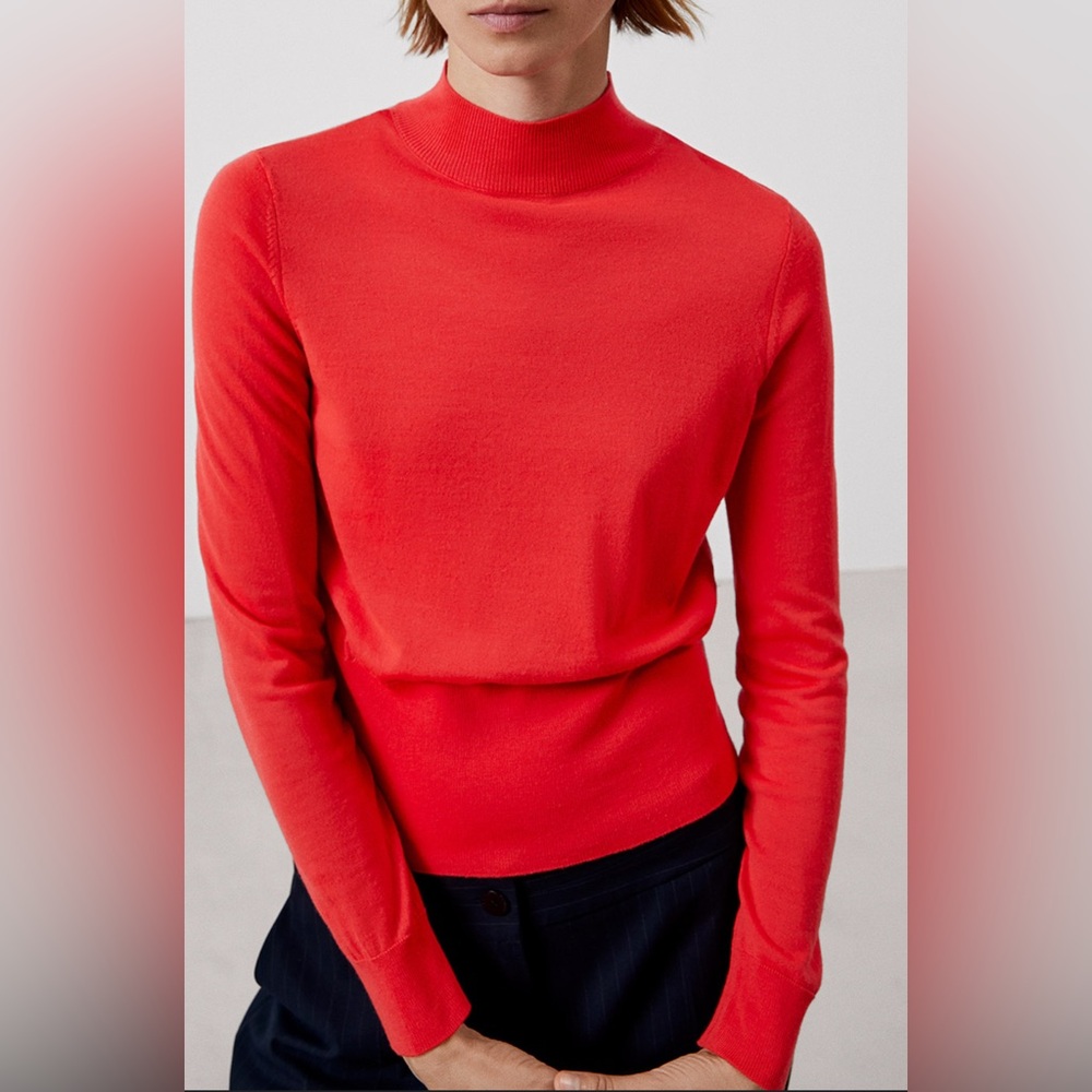 Red Cashmere Turtleneck Sweater NWOT